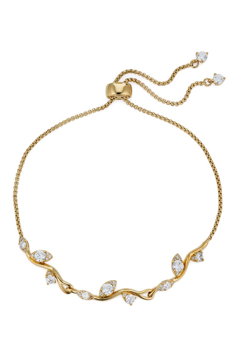 Whimsy Cubic Zirconia Bolo Bracelet, Main, color, GOLD