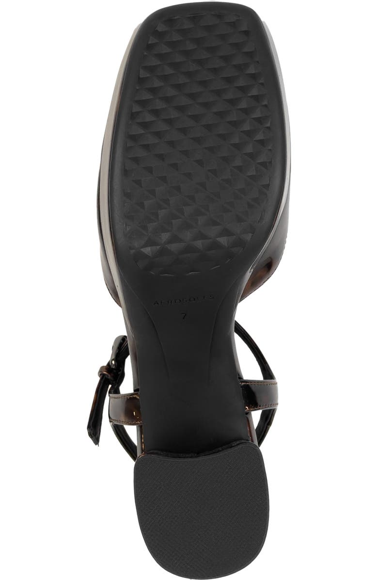 Aerosoles Soir Ankle Strap Platform Pump, Alternate, color, Tortoise Patent