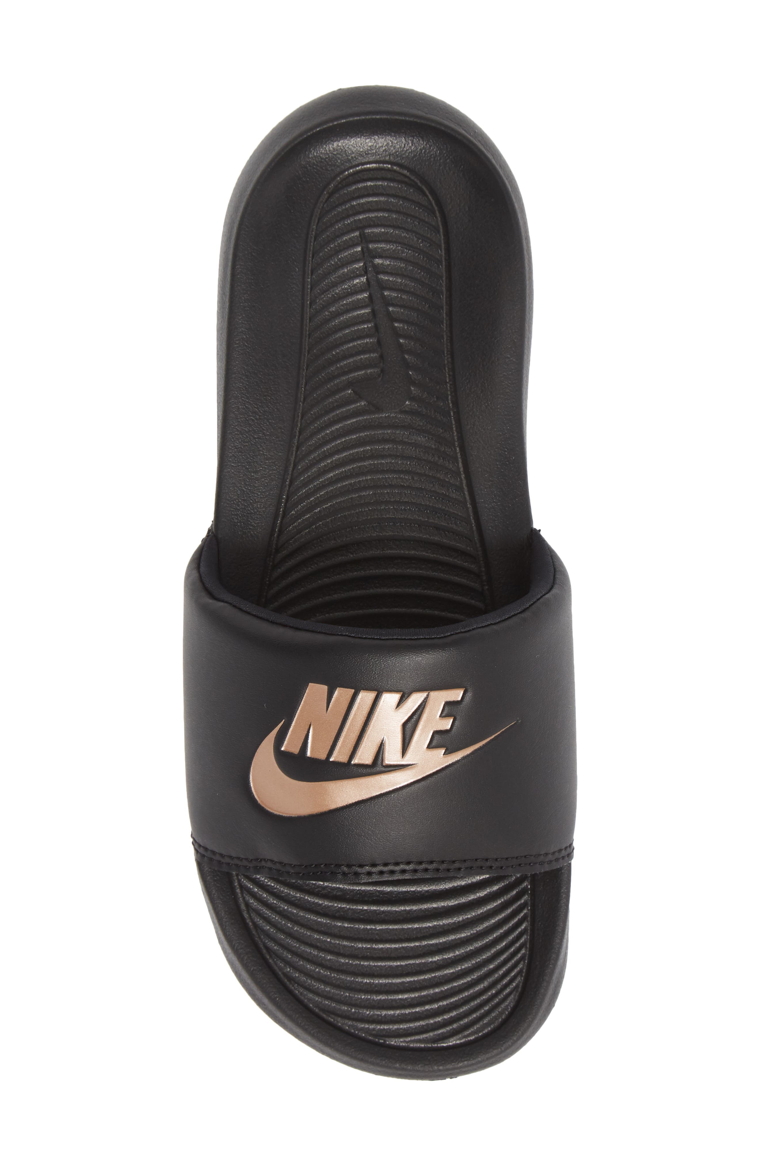 Nike Victori Slide Sandal, Alternate, color, 001 Black/Mrdbrz