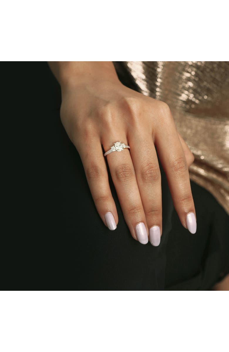 Julianna B. Diamond Oval 3-Stone Engagement Ring 14k, Alternate, color, 14K White Gold