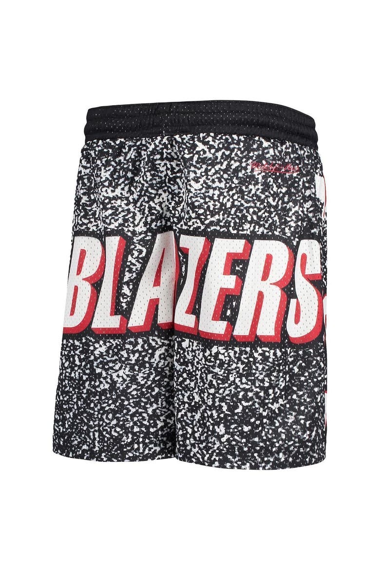 Youth Mitchell & Ness Black Portland Trail Blazers Hardwood Classics Jumbotron Shorts, Alternate, color, BLACK