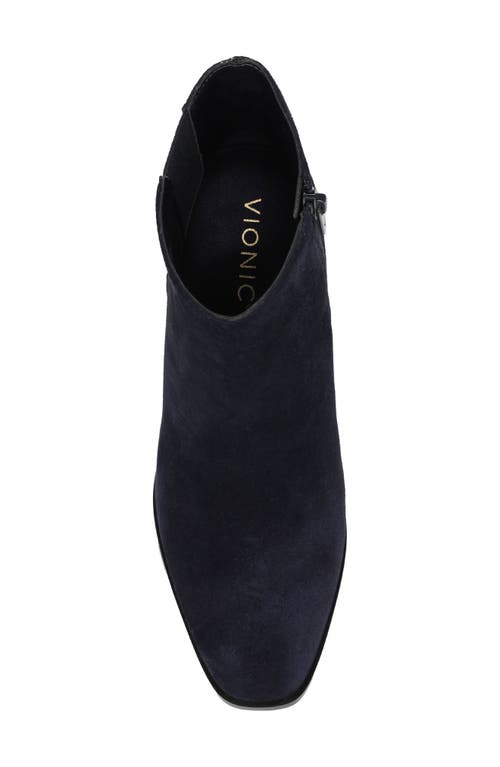 Vionic Vynn Plain Toe Bootie In Blue