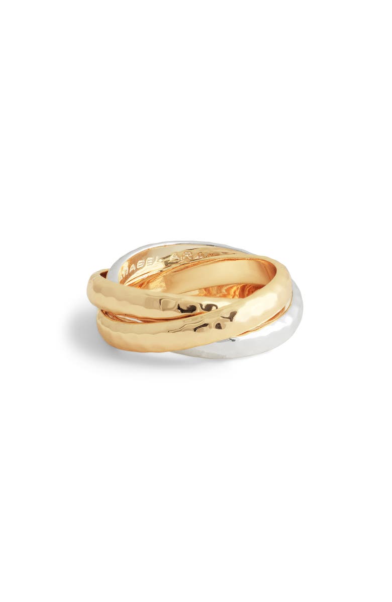 Anabel Aram Jewelry Farrier Triple Band Ring, Main, color, Gold And Silver