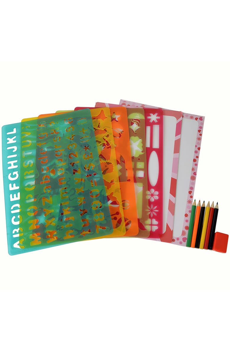 Buddy 
Barney Big Box Of Stencils, 31 Piece Coloring Art 
Craft Kit, Kids 3+, Alternate, color, Multicolored