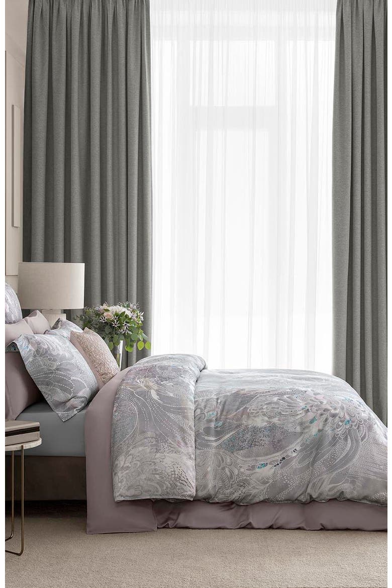 Perla duvet cover, Alternate, color, Grey