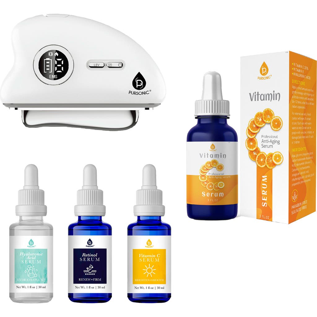 Pursonic 3-in-1 Advanced Skincare Led Light Bundle In Multi
