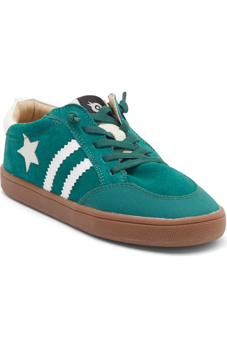 OLD SOLES Kids' Wos Runner Sneaker, Main, color, Emerald Suede / Snow