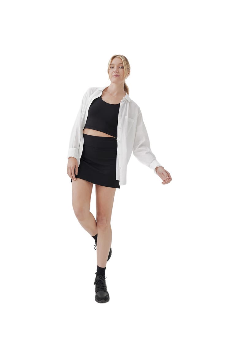 On the Go-To Crop Tank Made with Organic Cotton, Main, color, Black