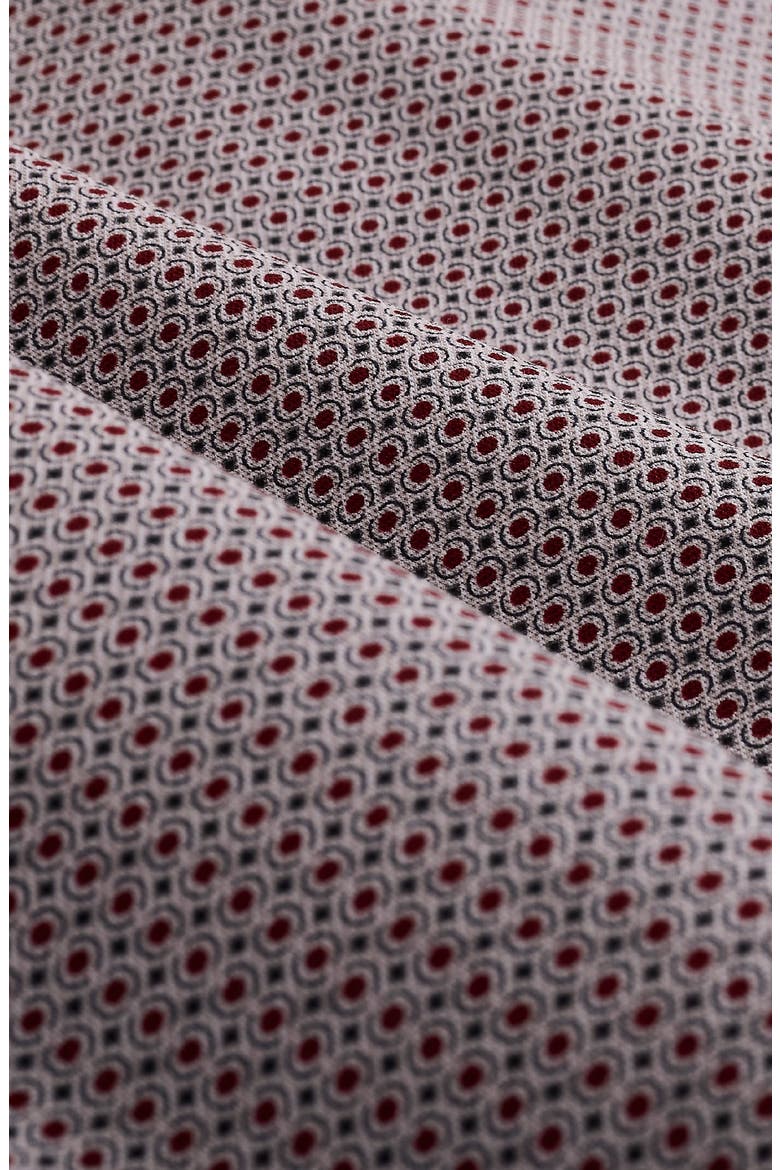 Devon OoohCotton® Print Button-Up Shirt, Alternate, color, BURGUNDY