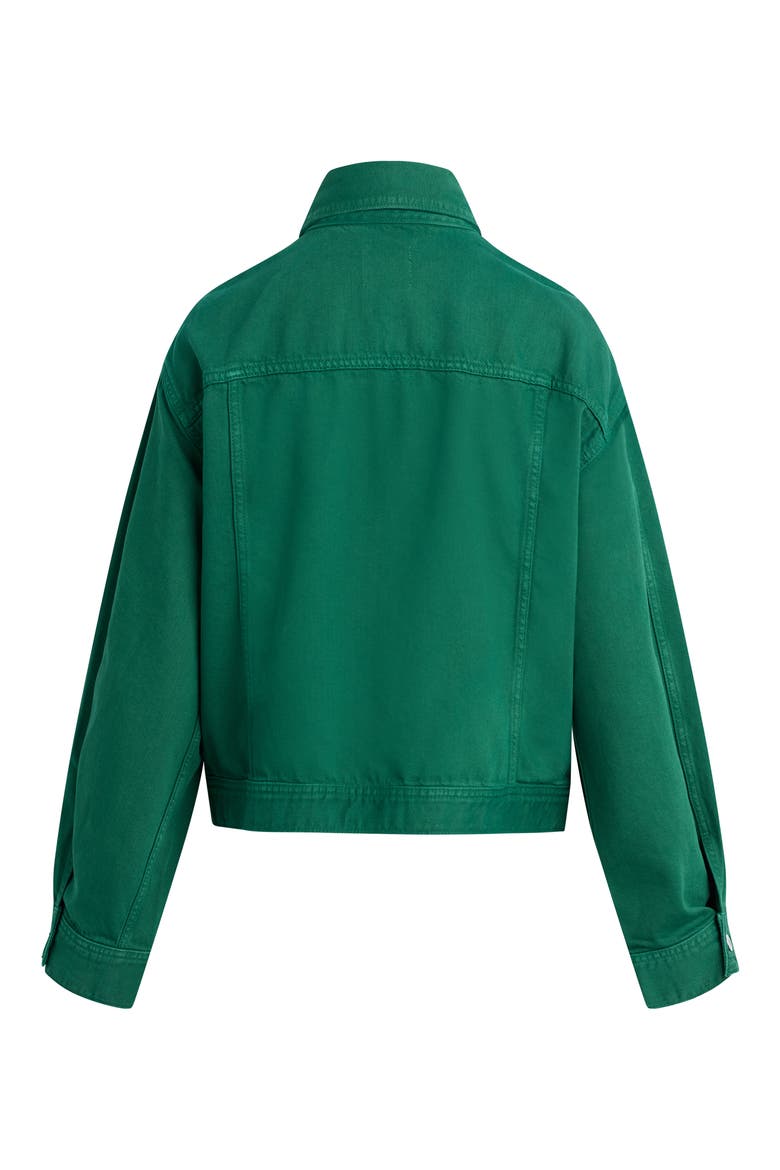 The Oliver Denim Jacket, Alternate, color, EMERALD