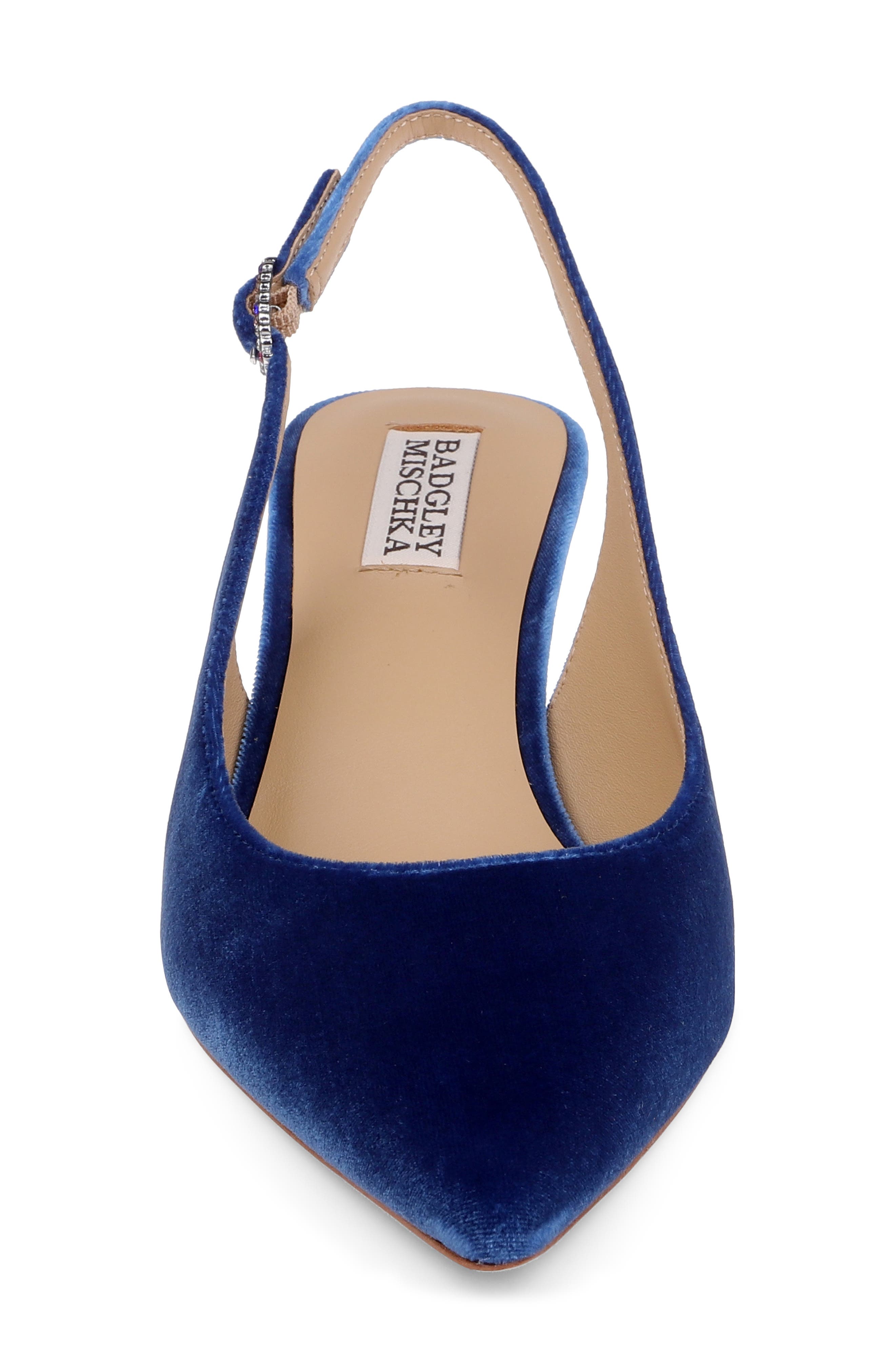Ruthie Slingback Pointed Toe Pump, Alternate, color, NAVY VELVET