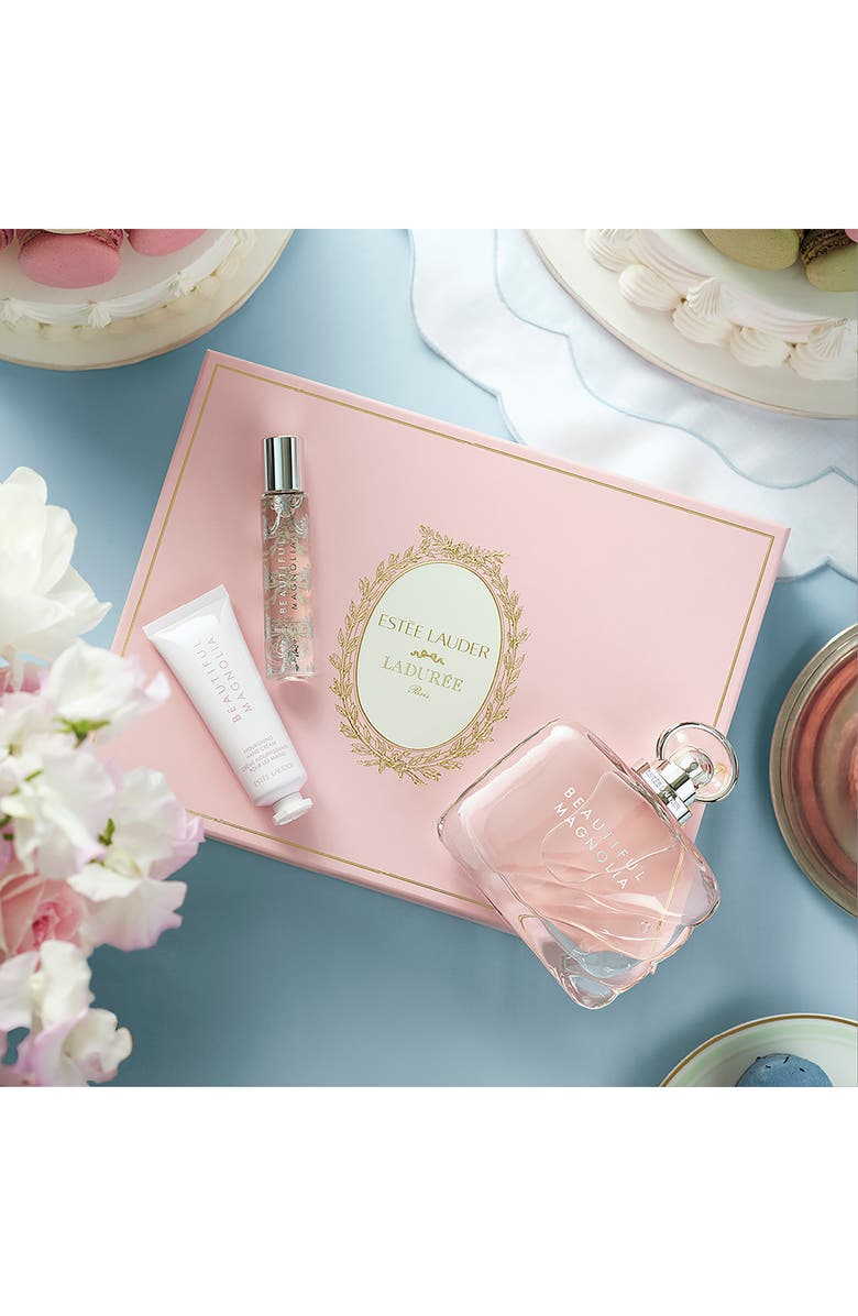Estée Lauder x Ladurée Beautiful Magnolia Fragrance Set (Limited Edition) $204 Value, Alternate, color, 