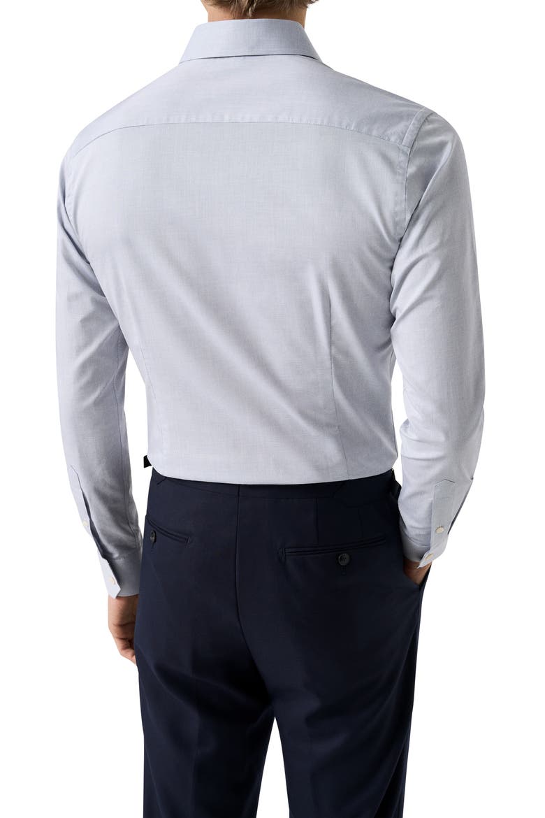Contemporary Fit Cotton Twill Dress Shirt, Alternate, color, DARK BLUE