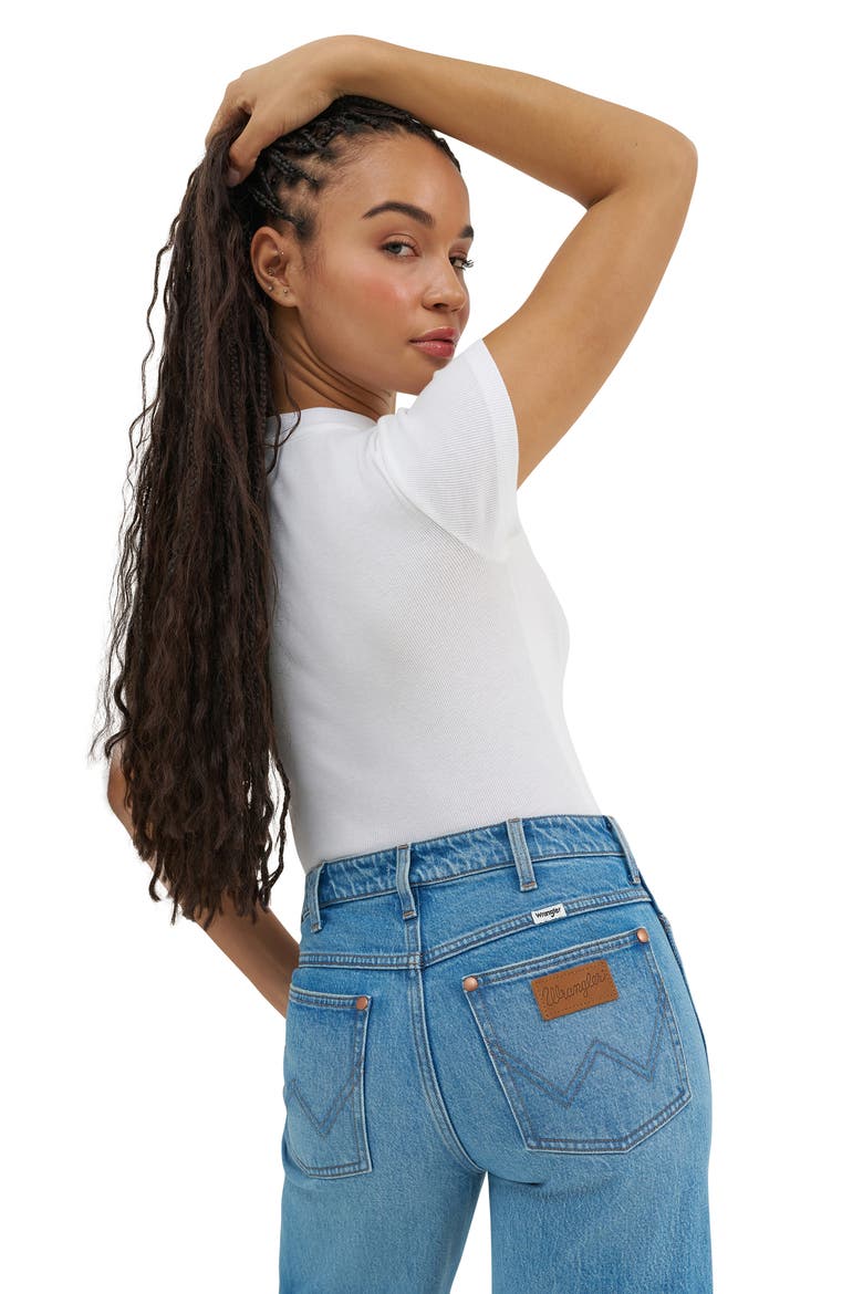 High Waist Loose Straight Leg Jeans, Alternate, color, AUSTIN