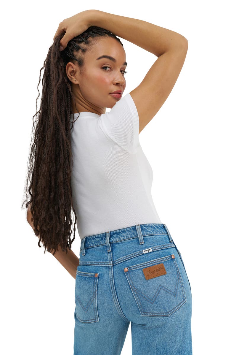 Wrangler High Waist Loose Straight Leg Jeans, Alternate, color, Austin