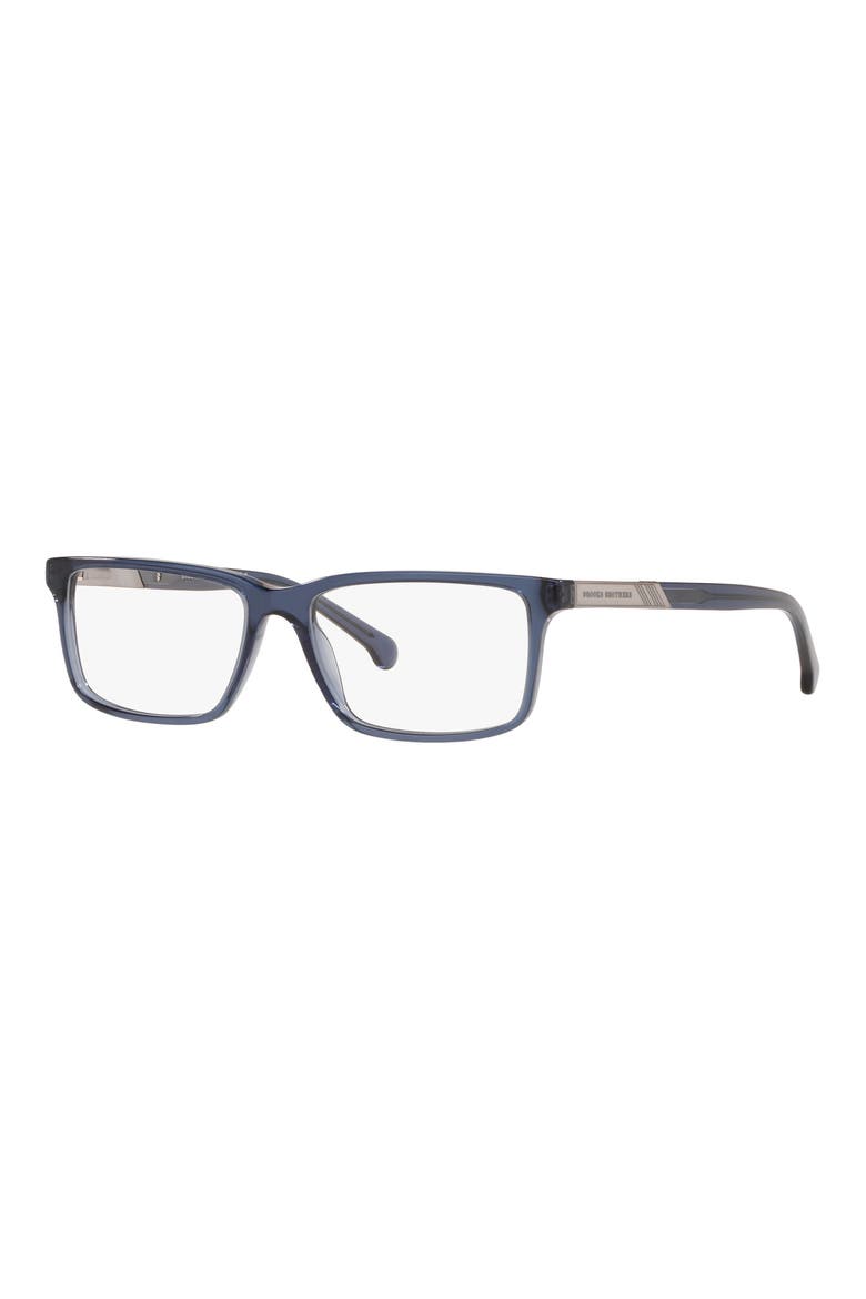 55mm Square Optical Glasses, Alternate, color, TRANSPARENT MATTE NAVY