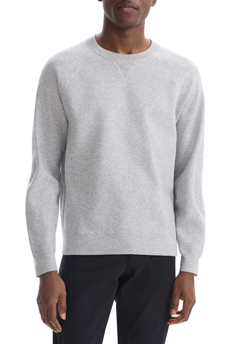 Raglan Sweatshirt, Main, color, SILVER HEATHER
