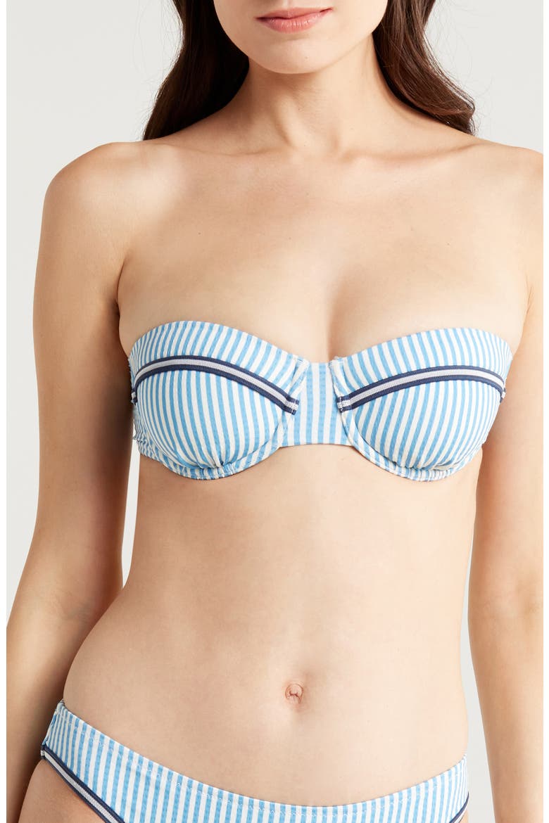 Juliette Bikini Top, Main, color, FRENCH BLUE X BRULE STRIPE