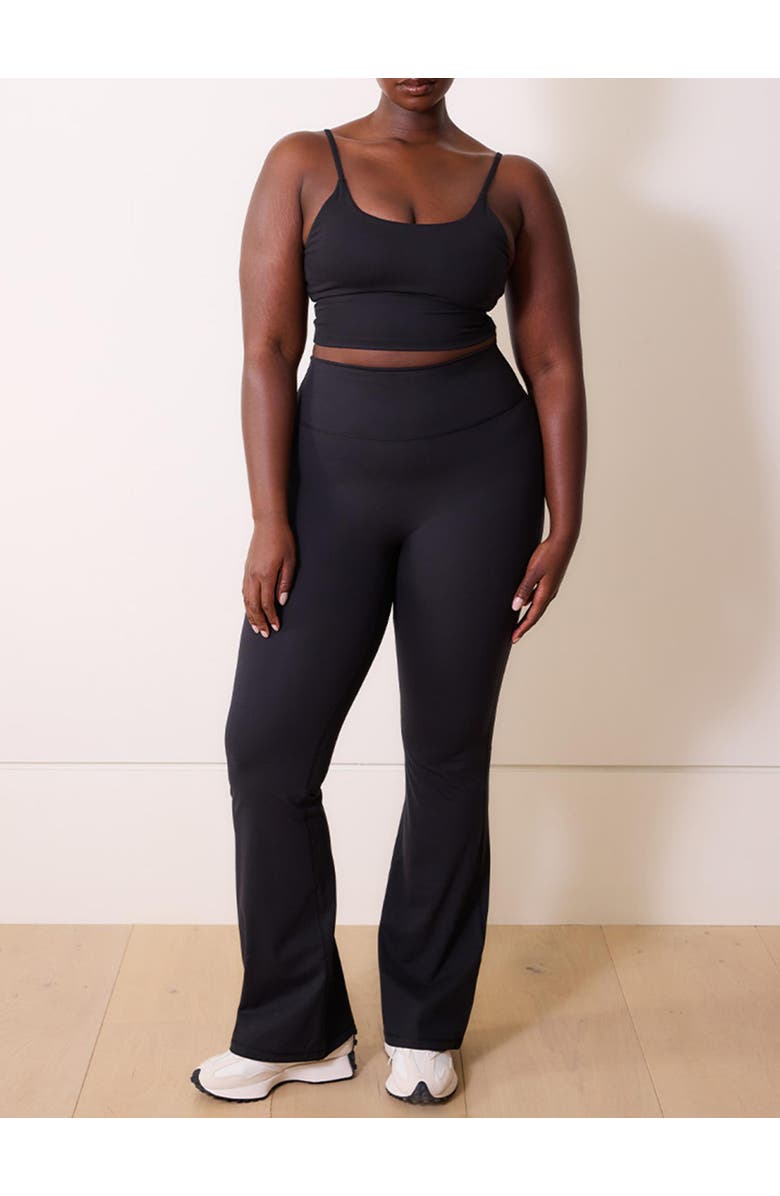 LOVALL 24/7 Revitalise Flare Leggings, Alternate, color, Black