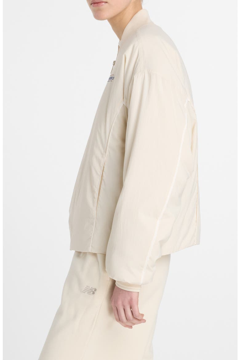 Reimagined Woven Bomber Jacket, Alternate, color, BEIGE
