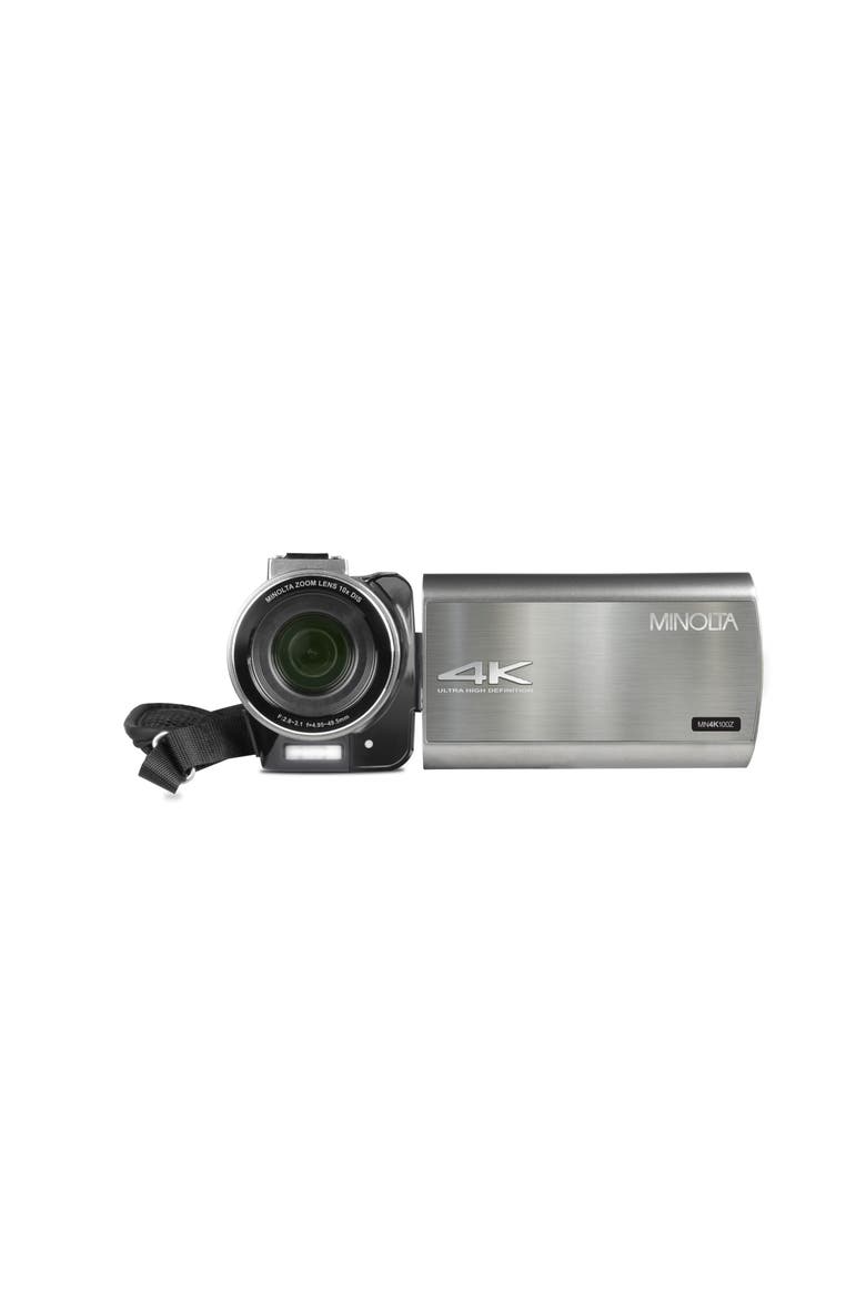 4K Ultra HD 10x Optical Zoom Camcorder, Alternate, color, Gunmetal