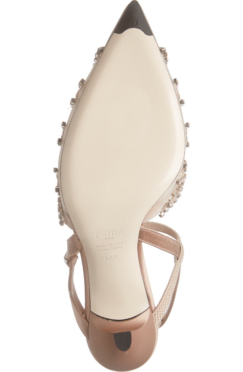 Fendi Colibri Crystal Embellished Slingback Pump, Alternate, color,
