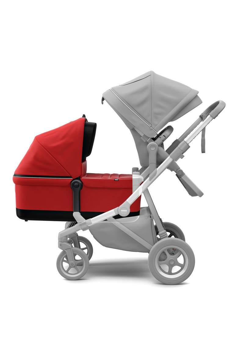 Sleek Bassinet for Thule Sleek Stroller, Alternate, color, ENERGY RED