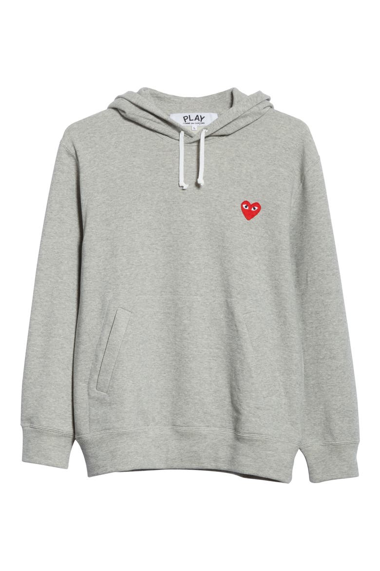 Red Heart Hoodie, Alternate, color, GREY