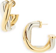 Jacquemus Les Boucles Doppio Hoop Earrings