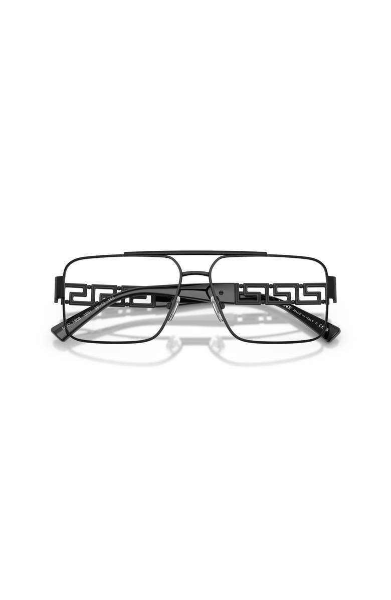 Versace 56mm Rectangle optical glasses, Alternate, color, Black
