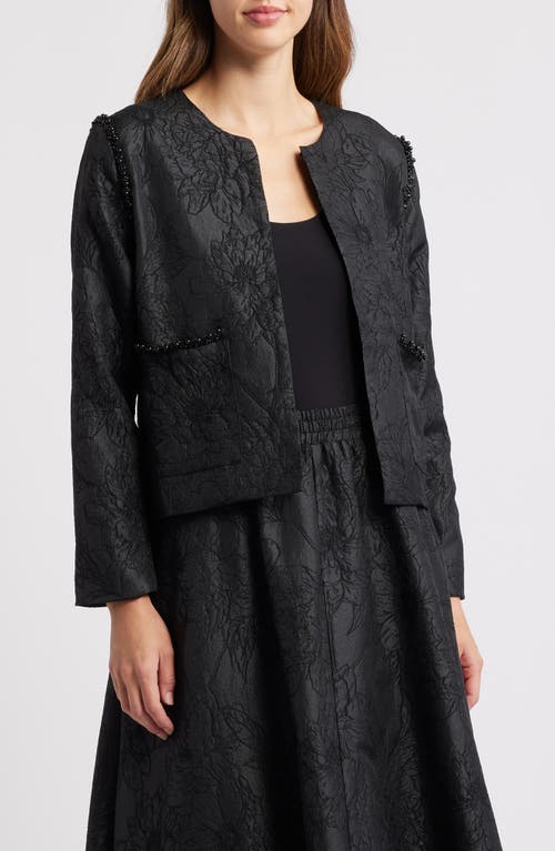 Masai Copenhagen Jonnai Bead Embellished Textured Jacket in Black 