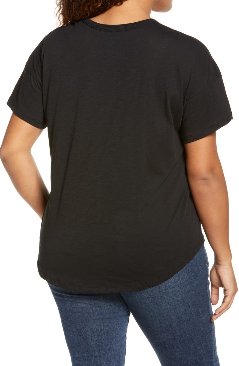 Madewell Sorrel Whisper Ringer T-Shirt, Alternate, color,