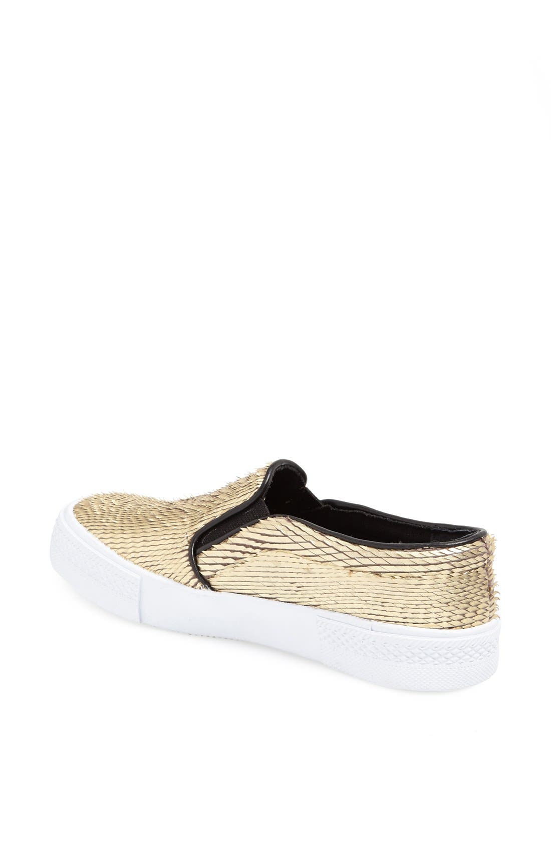 The Blonde Salad x Steve Madden 'NYC' Sneaker, Alternate, color, GOLD LEATHER