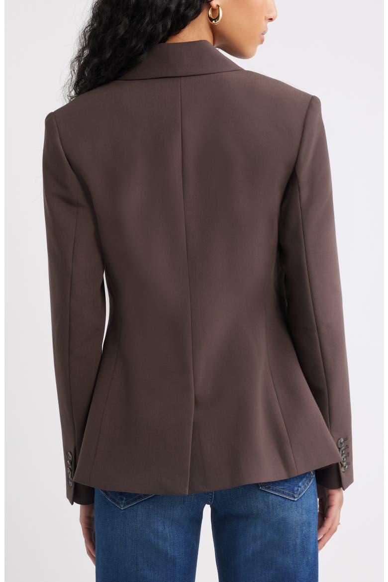 The Icon Hourglass Blazer, Alternate, color, BROWN SEAL