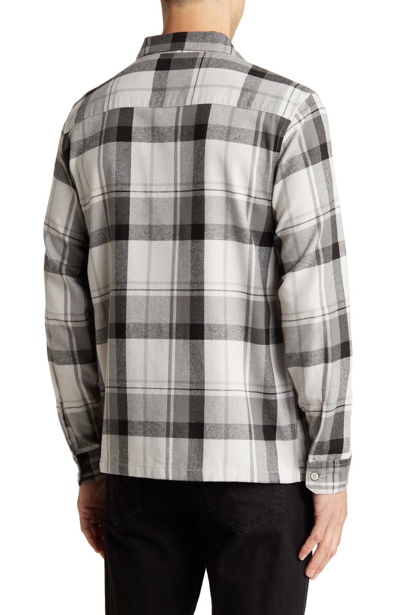 Onia Plaid Flannel Overshirt, Alternate, color, 