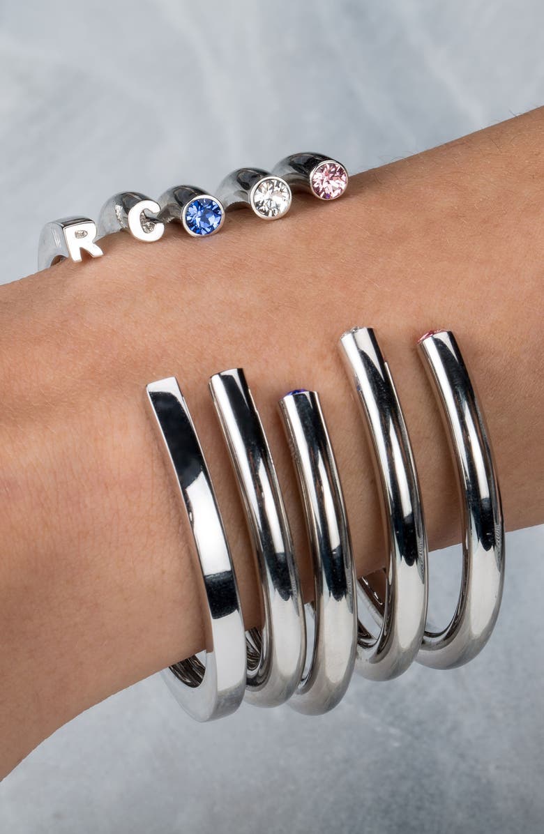 STELLA VALLE Initial Cuff, Alternate, color,