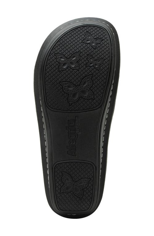 Alegria By Pg Lite Kelsi Spumoni Slingbac Platform Wedge Sandal In Black