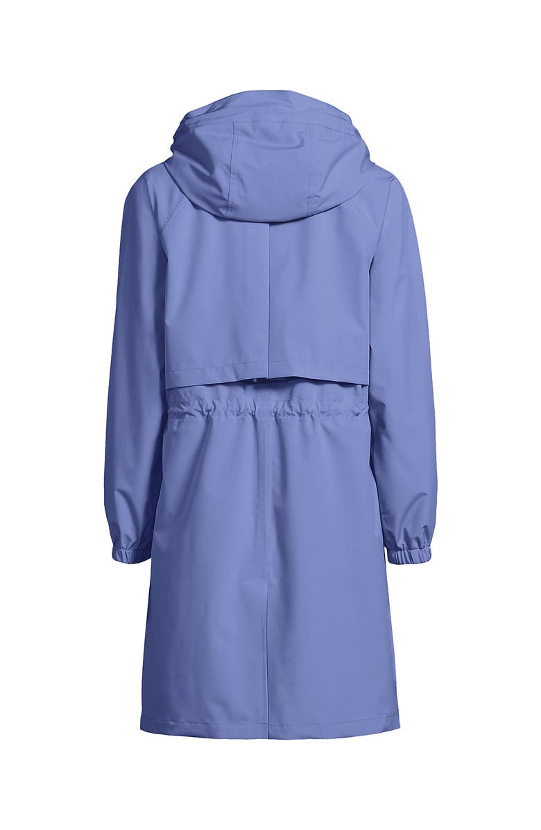 Lands' End Squall Packable Long Raincoat, Alternate, color, Light Periwinkle