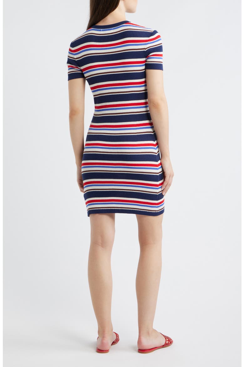 Stripe Rib Minidress, Alternate, color, SEASIDE STRIPE