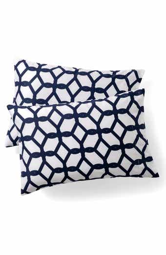 Set of Two Chain Print Pillowcases