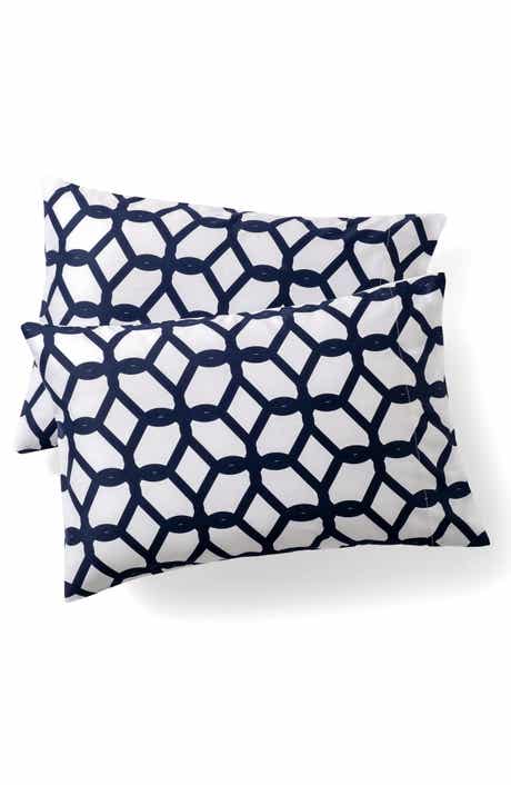 Set of Two Chain Print Pillowcases