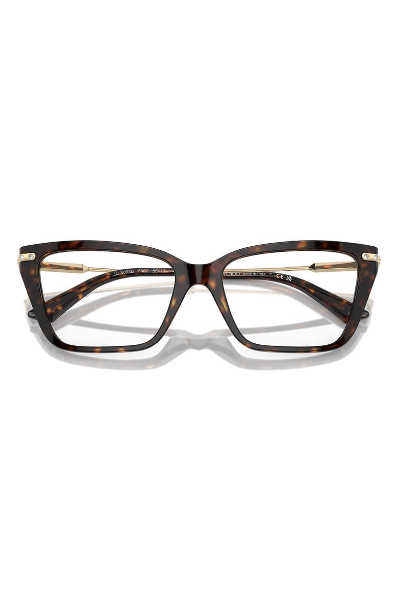 Jimmy Choo 53mm Cat Eye Optical Glasses, Alternate, color,