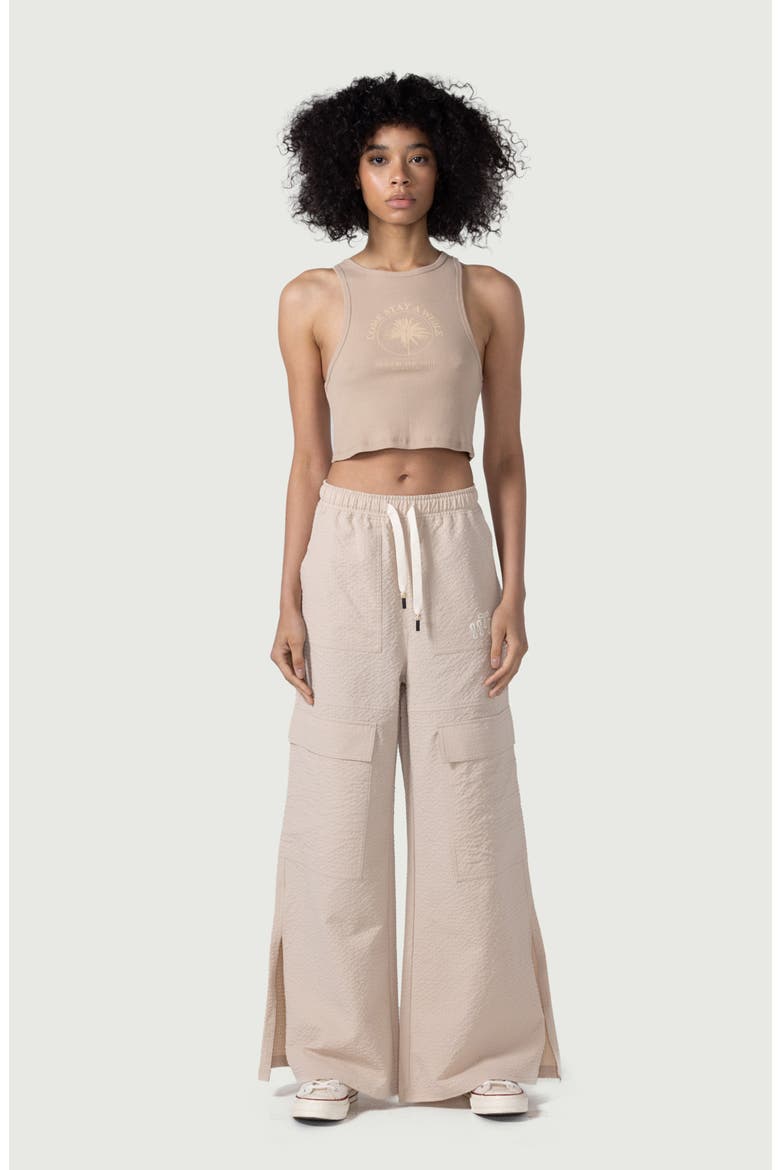 Rib Crop Graphic Tank, Alternate, color, OATMEAL
