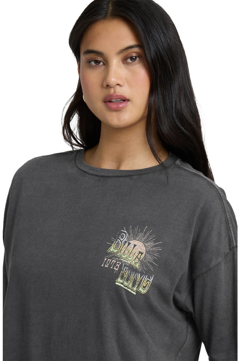 Sun Chasing Oversize Cotton Graphic T-Shirt, Alternate, color, OFF BLACK
