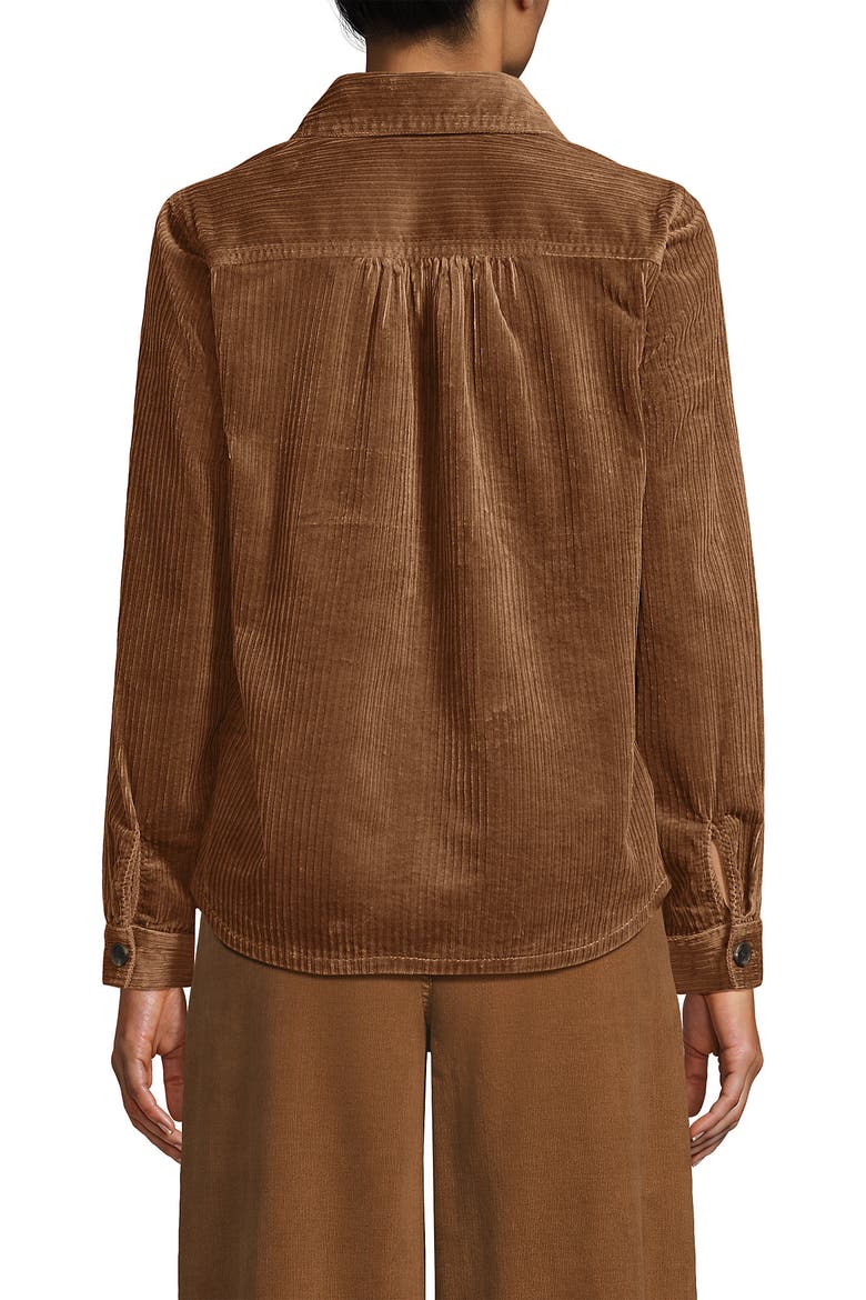 Wide Wale Corduroy Shirt Jacket, Alternate, color, Maple Toffee
