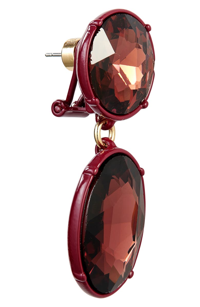 Carolina Herrera Tonal Crystal Drop Earrings, Alternate, color, 