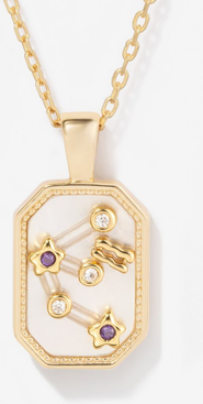 Little Sky Stone Birthstone Zodiac Charm Necklace