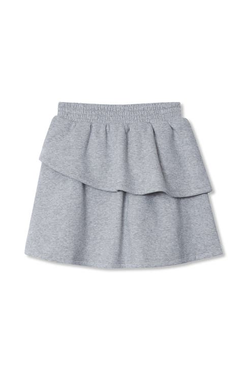 Girls Tiered Fleece Skort