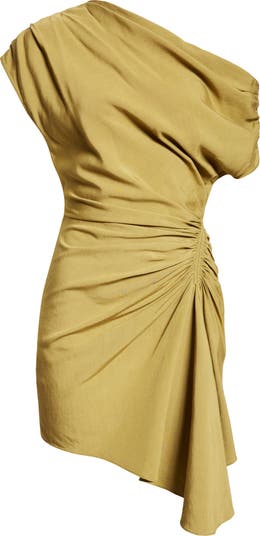 Poppy Ruched One-Shoulder Dress