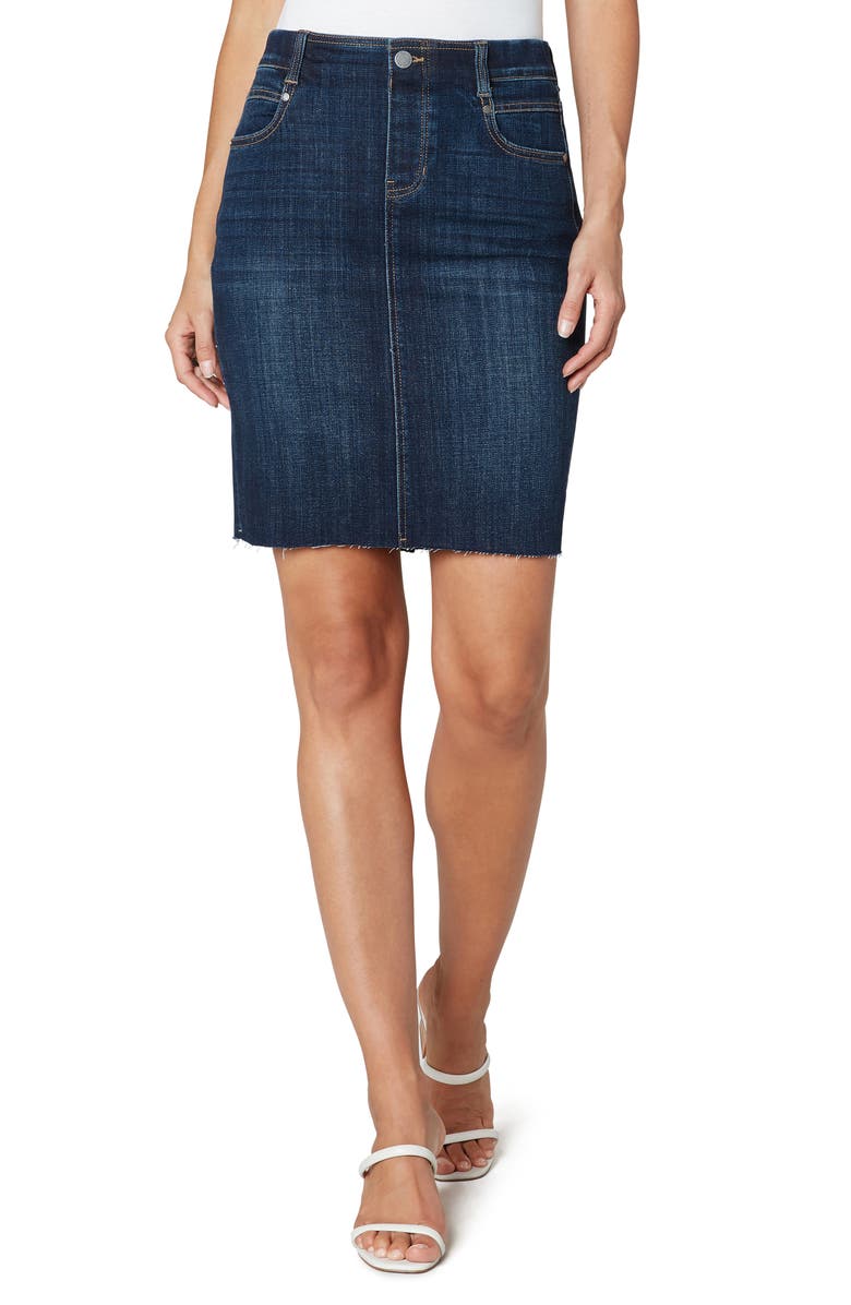 Liverpool Los Angeles Liverpool Gia Pull-On Denim Pencil Skirt, Main, color,
